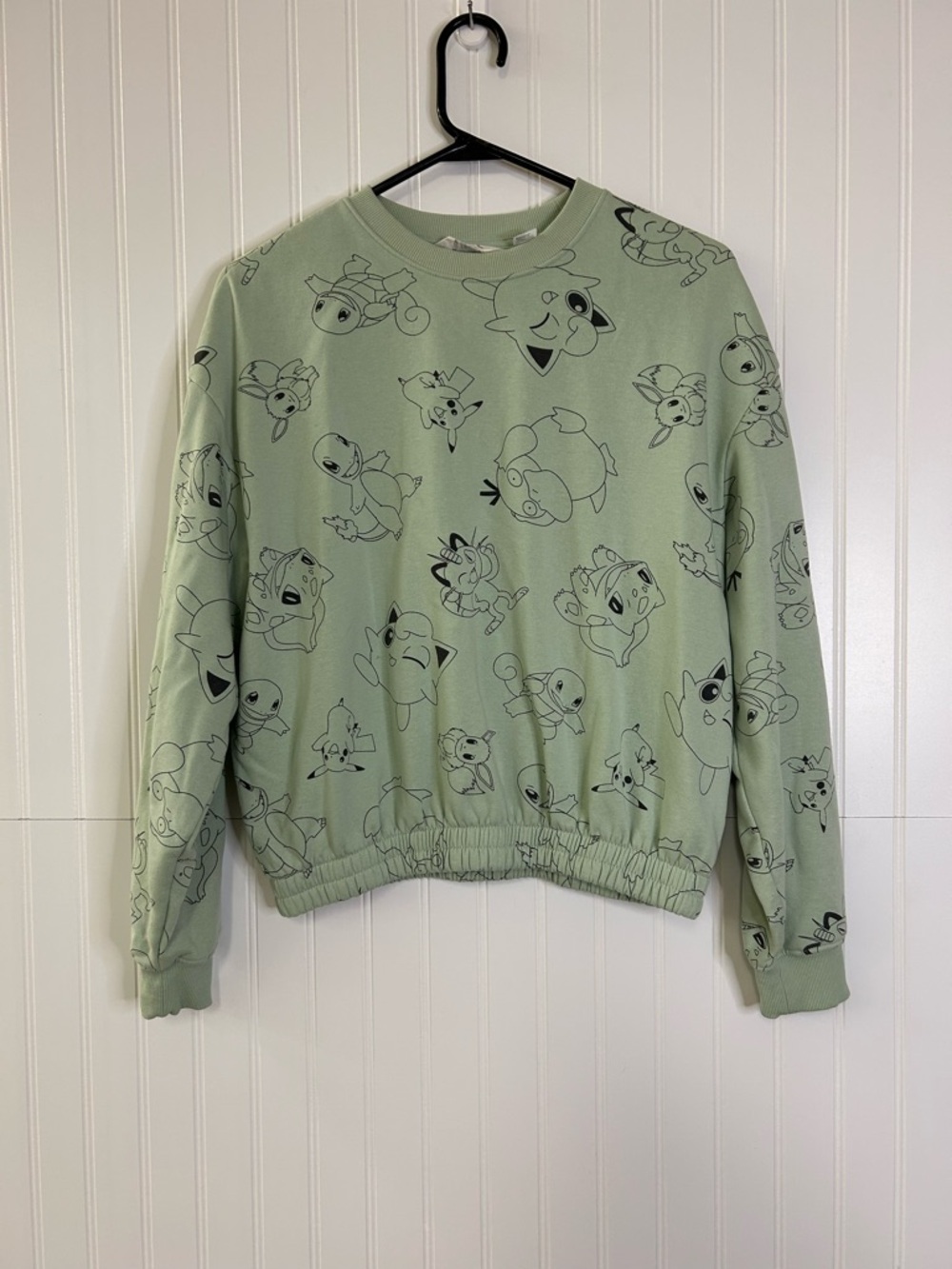 Pokemon H&M Mint Green Crewneck Sweatshirt
